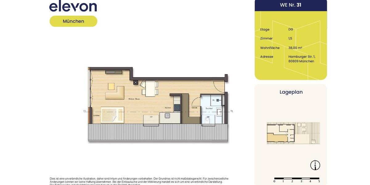 Modern & Möbliert – Ideal für Studenten und Young Professionals 1.5 zimmer