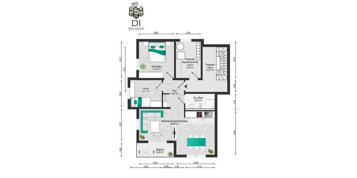Etagenwohnung Boxberg Bobstadt Bobstadt - 3 Zimmer, 68 m&sup2;, 790&euro; | Angebot:25735955