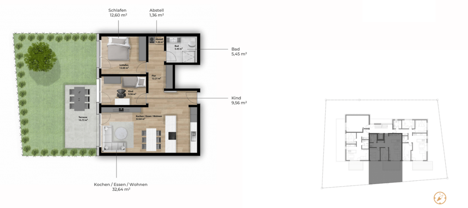 Erdgeschoßwohnung Wassertrüdingen - 3 Zimmer, 82 m&sup2;, 1.000&euro; | Angebot:25329480