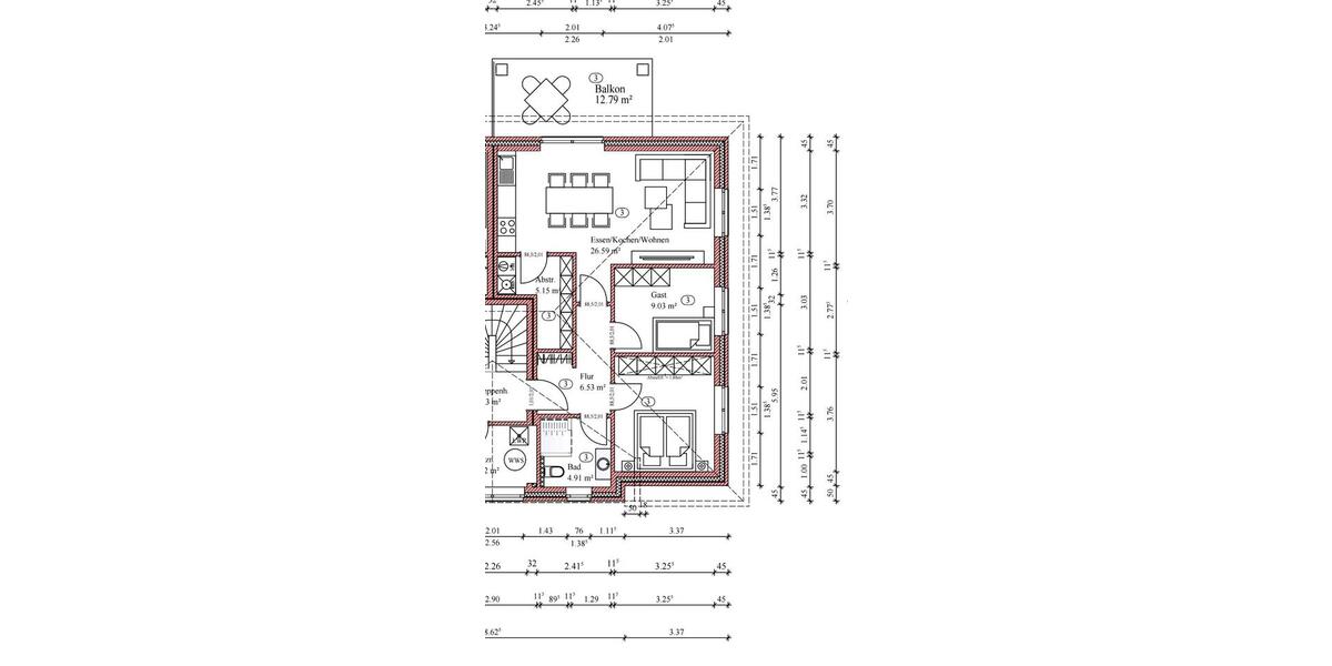 Dachgeschoßwohnung Bösel - 3 Zimmer, 70 m&sup2;, 680&euro; | Angebot:26600924