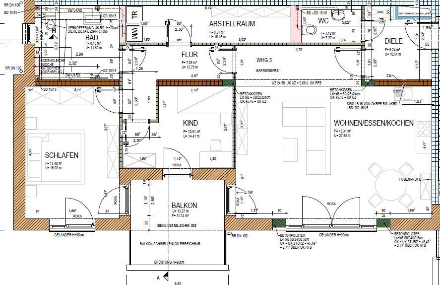 Etagenwohnung Wadern - 3 Zimmer, 106 m&sup2;, 1.200&euro; | Angebot:21550488