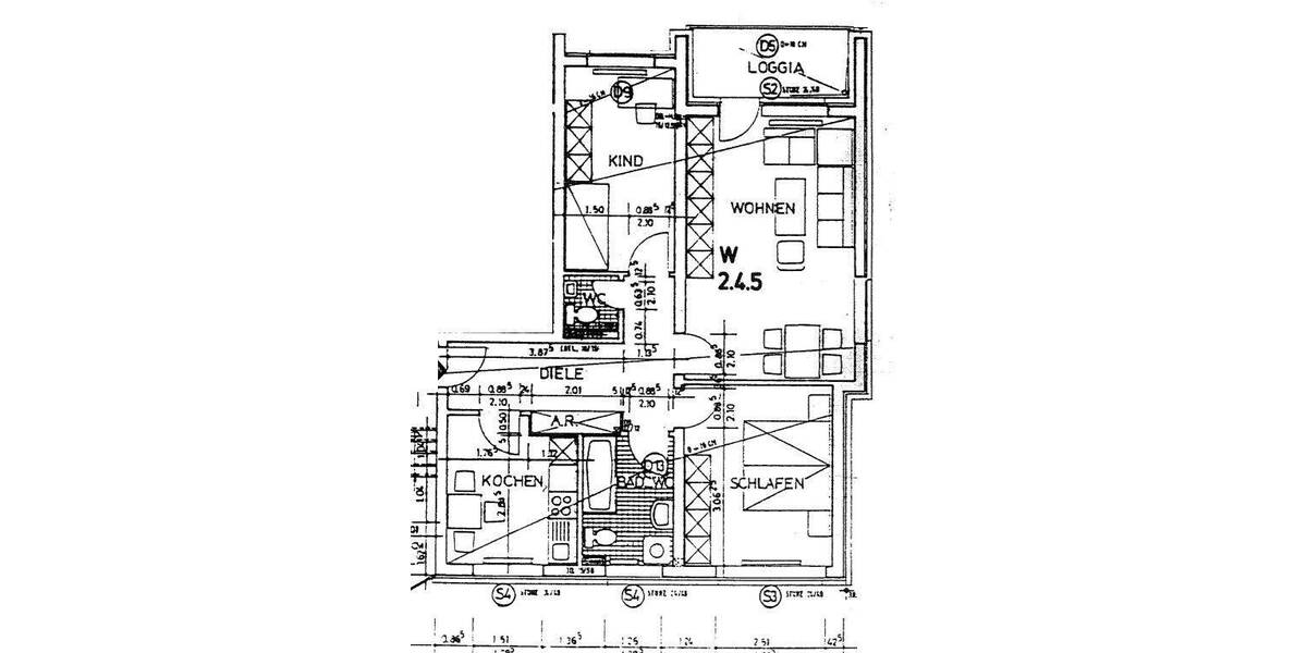 Etagenwohnung Bernstadt Kunnersdorf a. d. Eigen - 3 Zimmer, 77 m&sup2;, 410&euro; | Angebot:26155765