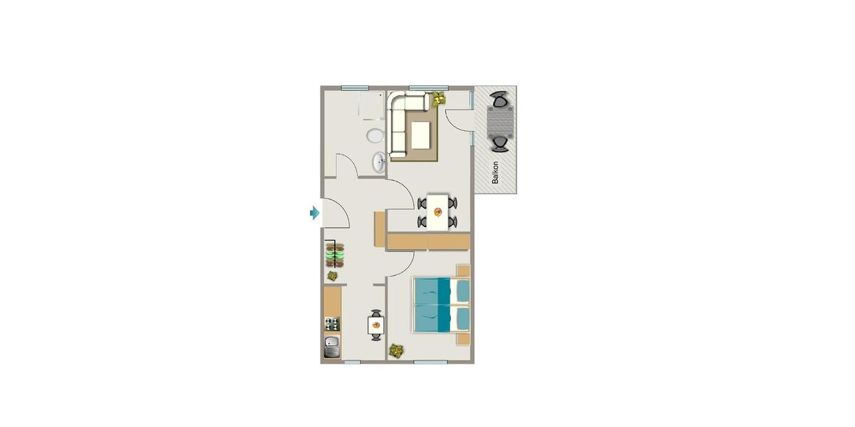 Erdgeschoßwohnung Herten - 2.5 Zimmer, 48 m&sup2;, 407&euro; | Angebot:25320622
