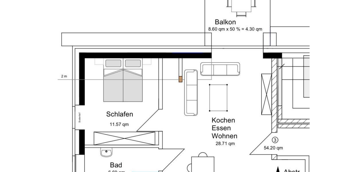 Etagenwohnung Verl - 2 Zimmer, 54 m&sup2;, 702&euro; | Angebot:25995505