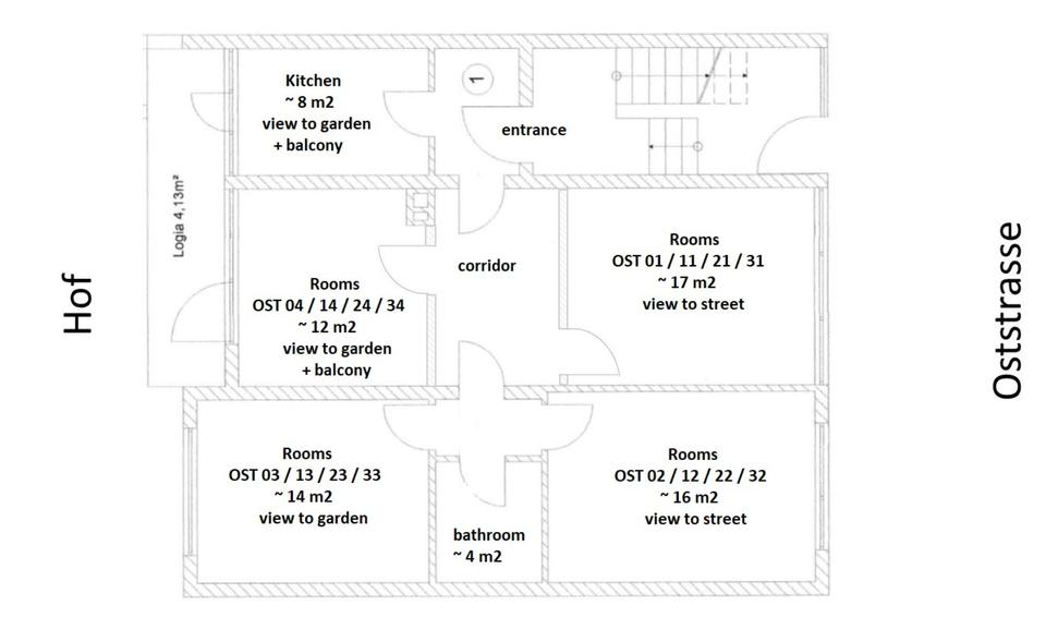 Wohnen auf Zeit Duisburg Duisburg-Mitte - 1 Zimmer, 18 m&sup2;, 299&euro; | Angebot:25809303