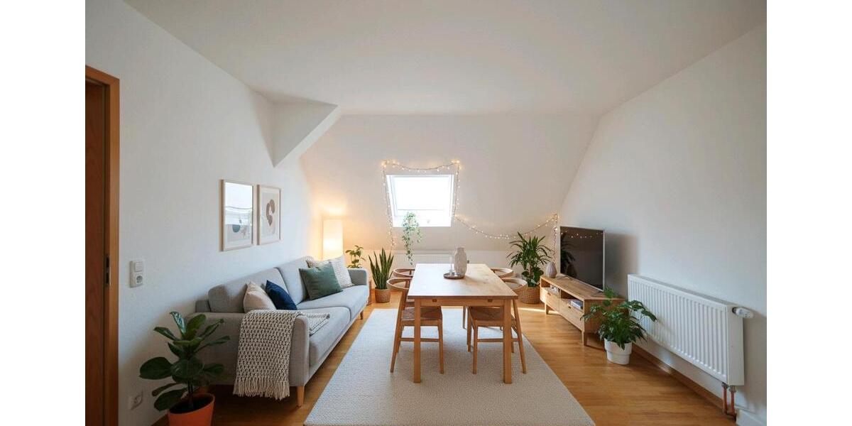 Dachgeschoßwohnung Hanau Lamboy - 1.5 Zimmer, 53 m&sup2;, 950&euro; | Angebot:25237734