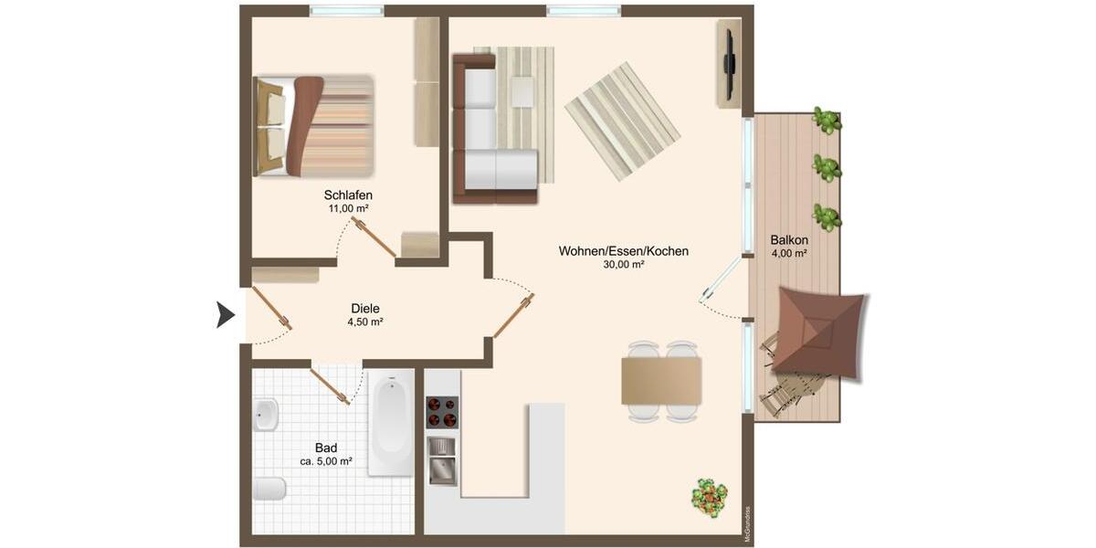 Charmante DG-Wohnung in Kreuth am Tegernsee 2 zimmer