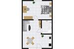 1,5-Zimmer-Wohnung nähe Kohlbruck mit Duschbad und EBK