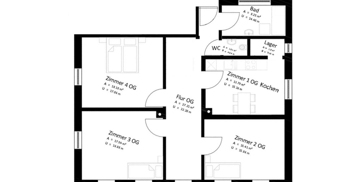 Etagenwohnung Pöttmes - 3.5 Zimmer, 93 m&sup2;, 1.000&euro; | Angebot:25046003