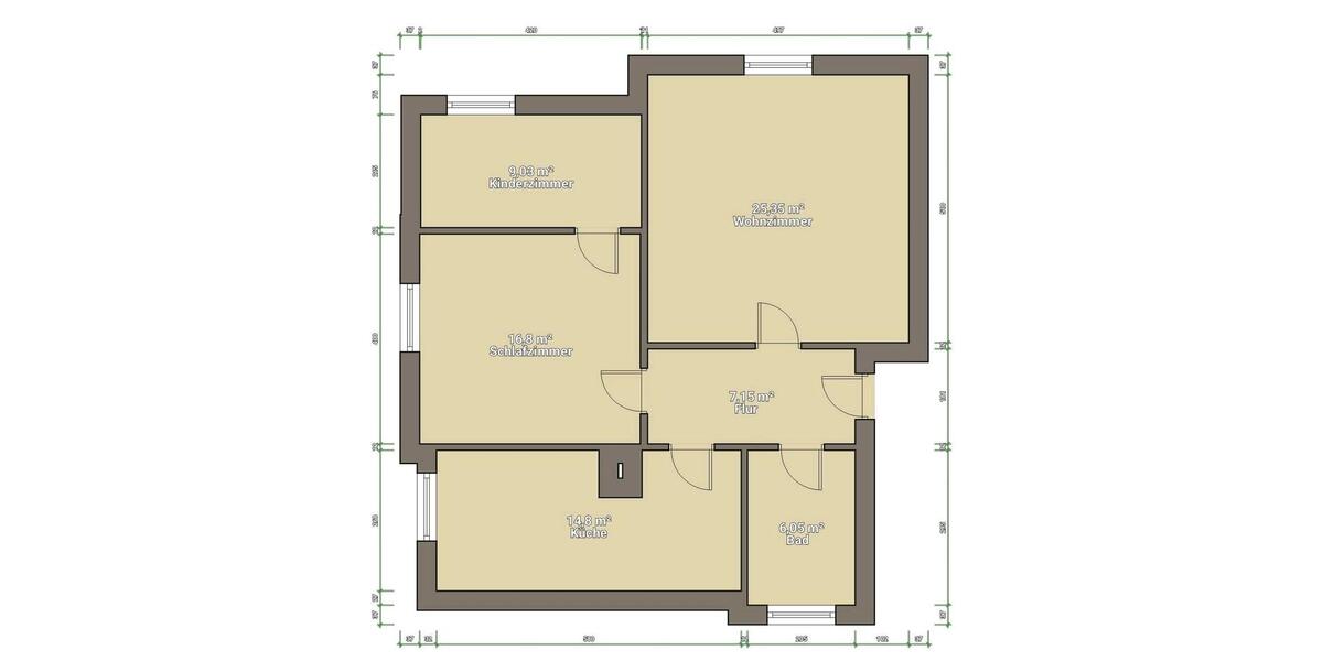 Dachgeschoßwohnung Arnstein - 2.5 Zimmer, 72 m&sup2;, 672&euro; | Angebot:20549624
