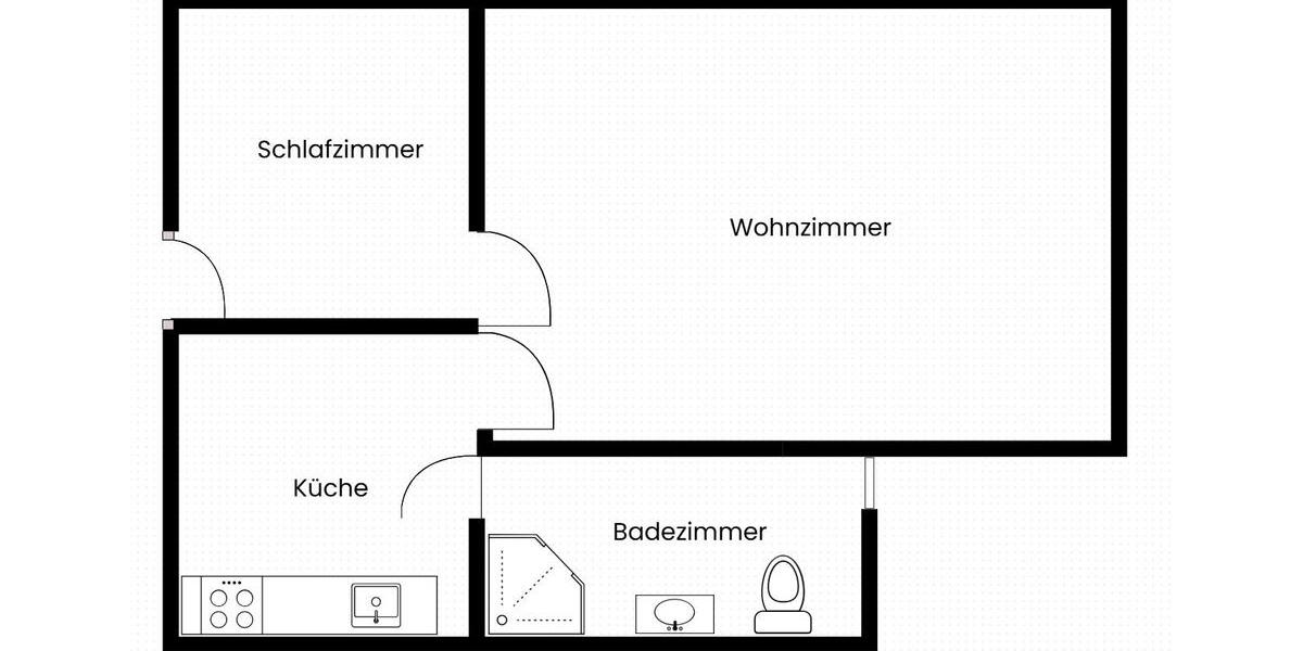 Erdgeschoßwohnung Heuchelheim a. d. Lahn - 2 Zimmer, 45 m&sup2;, 720&euro; | Angebot:26620844