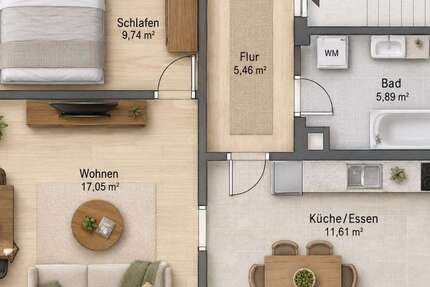 Zimmer Leipzig Nord - 2 Zimmer, 1.290&euro; | Angebot:27069280