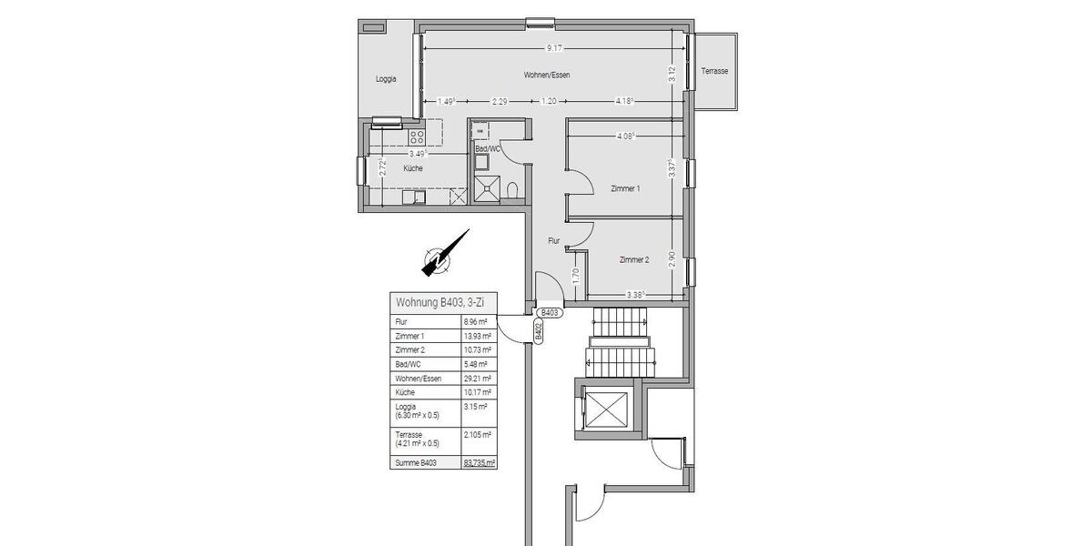 Erdgeschoßwohnung Schwäbisch Hall - 3 Zimmer, 84 m&sup2;, 1.005&euro; | Angebot:24934909