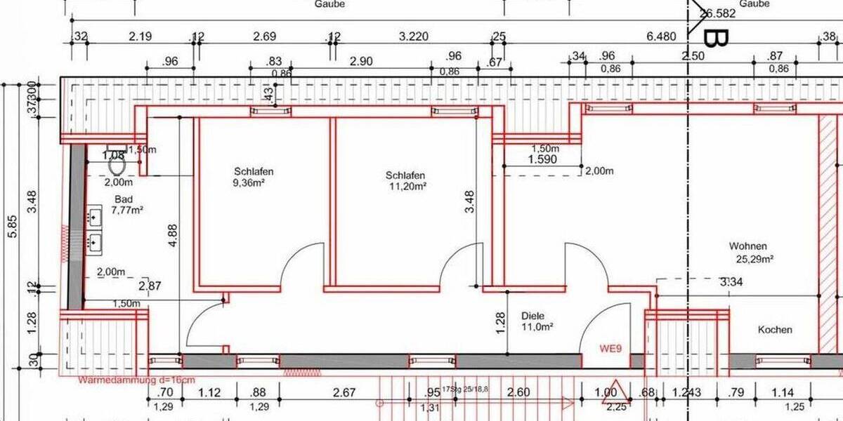 Etagenwohnung Ahnatal-Weimar Weimar - 3 Zimmer, 67 m&sup2;, 790&euro; | Angebot:26729215