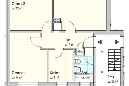 Wohnung Oldenburg Rauhehorst - 3 Zimmer, 65 m&sup2;, 581&euro; | Angebot:26179894