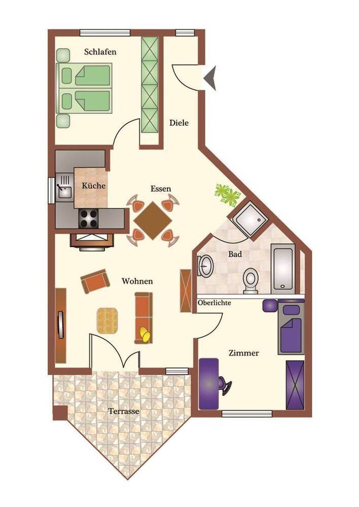 3-Zi.-Wohnung mit Terrasse & Garten in Bad Füssing - Egglfing