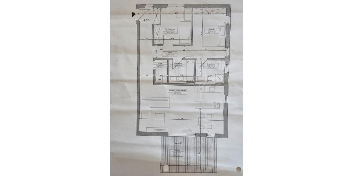 Terrassenwohnung Bad Kreuznach Bad Münster am Stein-Ebernburg - 3 Zimmer, 90 m&sup2;, 1.200&euro; | Angebot:26670997