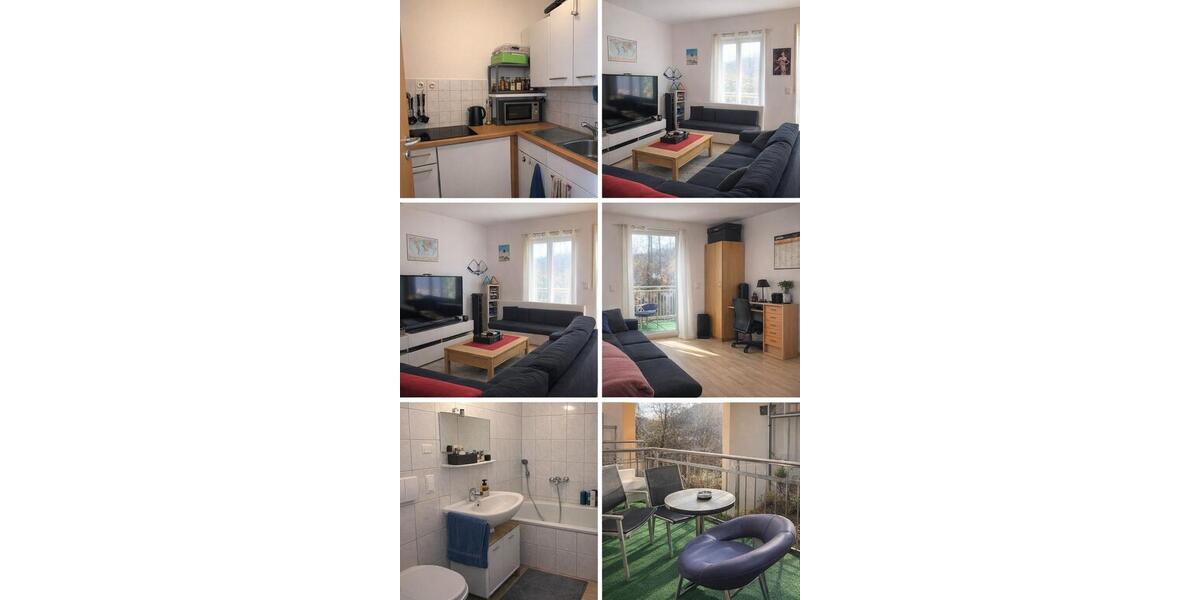 helles 1-Zimmer-Apartment mit Süd-Balkon, EBK 1 zimmer