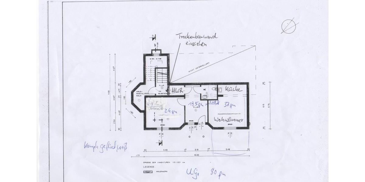 Etagenwohnung Breitungen/Werra Werra - 2 Zimmer, 80 m&sup2;, 640&euro; | Angebot:25944542