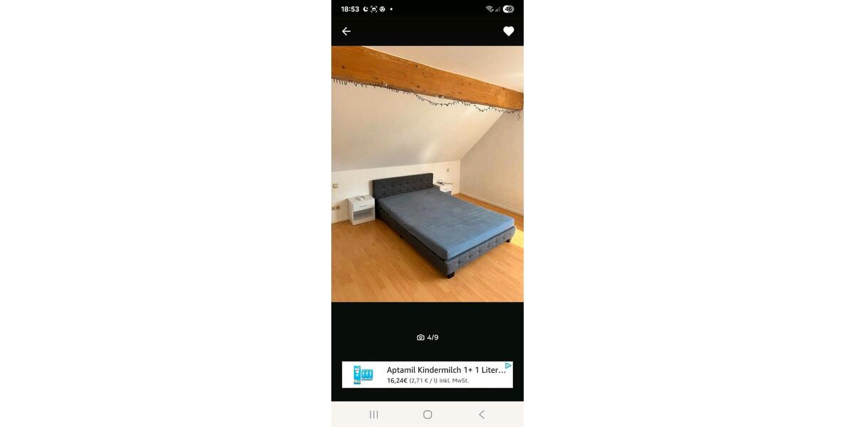 Dachgeschoßwohnung Altenglan - 1.5 Zimmer, 55 m&sup2;, 450&euro; | Angebot:25476186