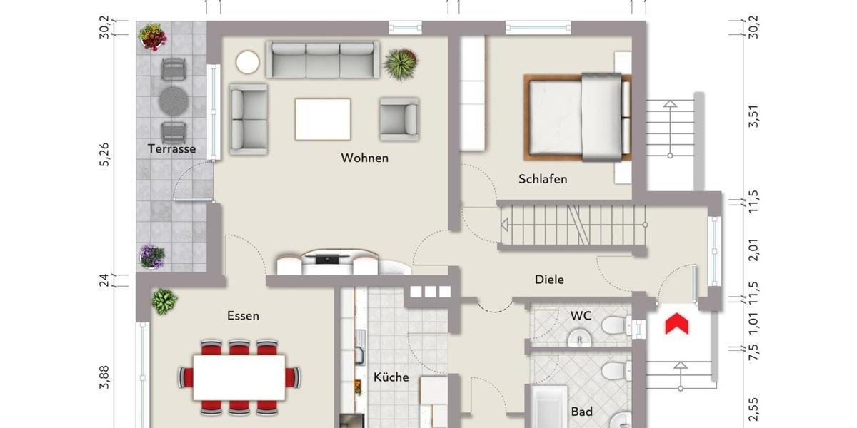 Erdgeschoßwohnung Wrestedt - 3 Zimmer, 85 m&sup2;, 650&euro; | Angebot:22784761