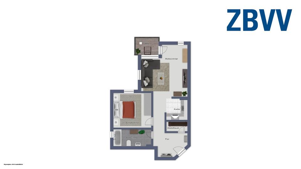 Etagenwohnung Ronnenberg - 2 Zimmer, 66 m&sup2;, 599&euro; | Angebot:26545447