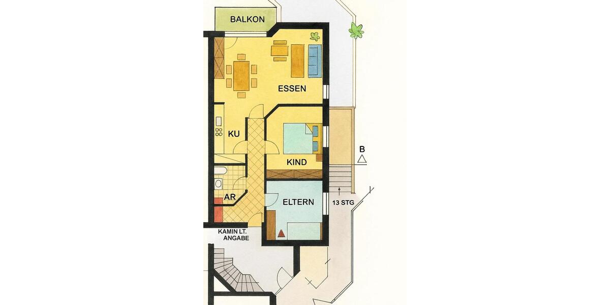 Erdgeschoßwohnung Neuenkirchen - 3 Zimmer, 74 m&sup2;, 750&euro; | Angebot:26036364