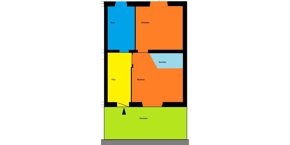Erdgeschoßwohnung Sangerhausen - 2 Zimmer, 52 m&sup2;, 650&euro; | Angebot:26296883