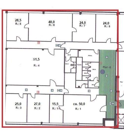 Gewerbeobjekt Kassel Unterneustadt - 1 Zimmer, 480 m&sup2;, 3.840&euro; | Angebot:25728077