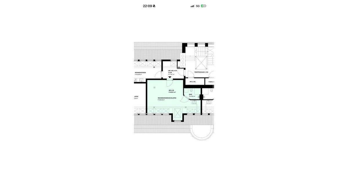 Dachgeschoßwohnung Schönebeck (Elbe) - 2 Zimmer, 69 m&sup2;, 1.500&euro; | Angebot:26091030