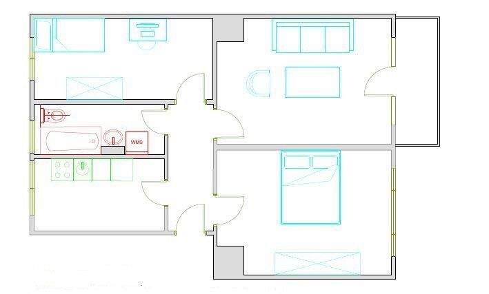 Etagenwohnung Brandenburg Görden - 3 Zimmer, 58 m&sup2;, 479&euro; | Angebot:25778670