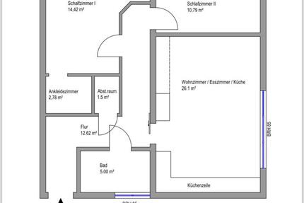 Moderne Wohnung in zentraler Lage von Rheda-Wiedenbrück zu vermie 3 zimmer