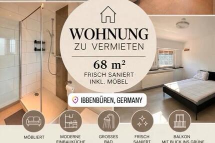 Wohnung Ibbenbüren Bockraden - 2 Zimmer, 68 m&sup2;, 700&euro; | Angebot:27625724