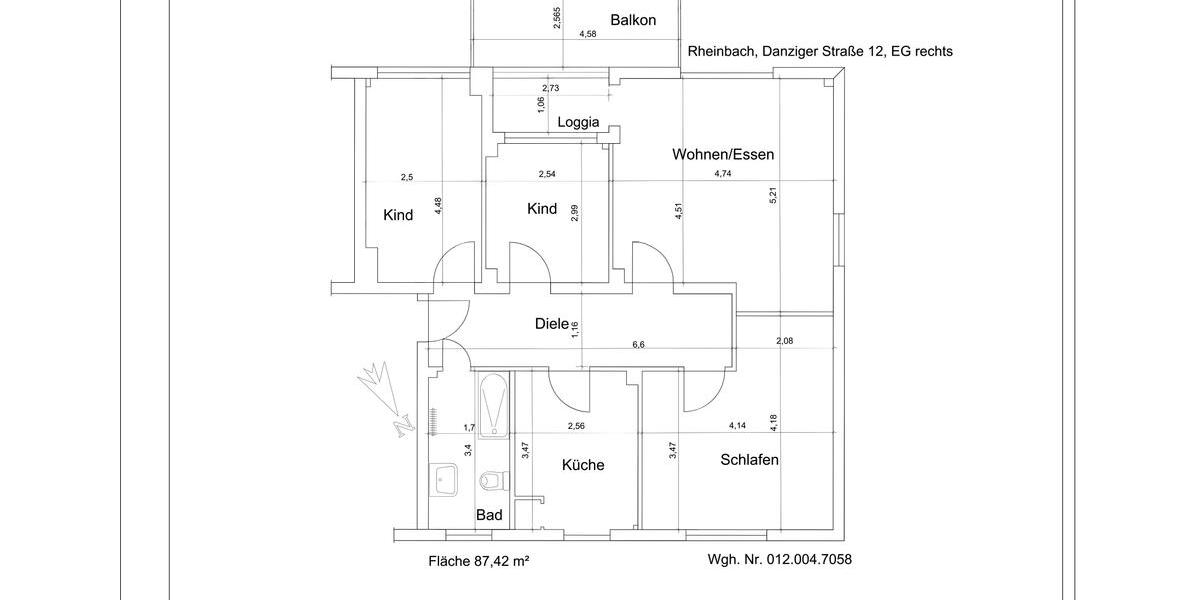Erdgeschoßwohnung Rheinbach - 4 Zimmer, 87 m&sup2;, 1.160&euro; | Angebot:24625207