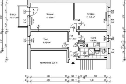 Wohnung Neukieritzsch - 3 Zimmer, 60 m&sup2;, 340&euro; | Angebot:25140178