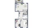 Etagenwohnung Chemnitz Kappel - 3 Zimmer, 57 m&sup2;, 316&euro; | Angebot:26930573