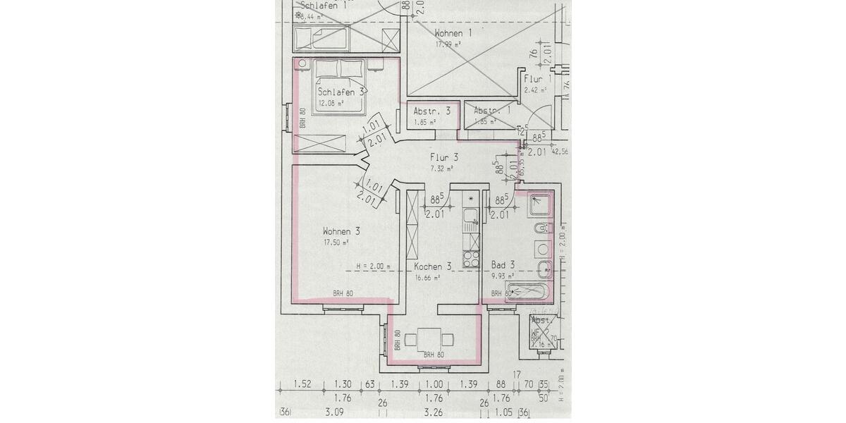 Etagenwohnung Lübben (Spreewald) - 2 Zimmer, 66 m&sup2;, 594&euro; | Angebot:26261805