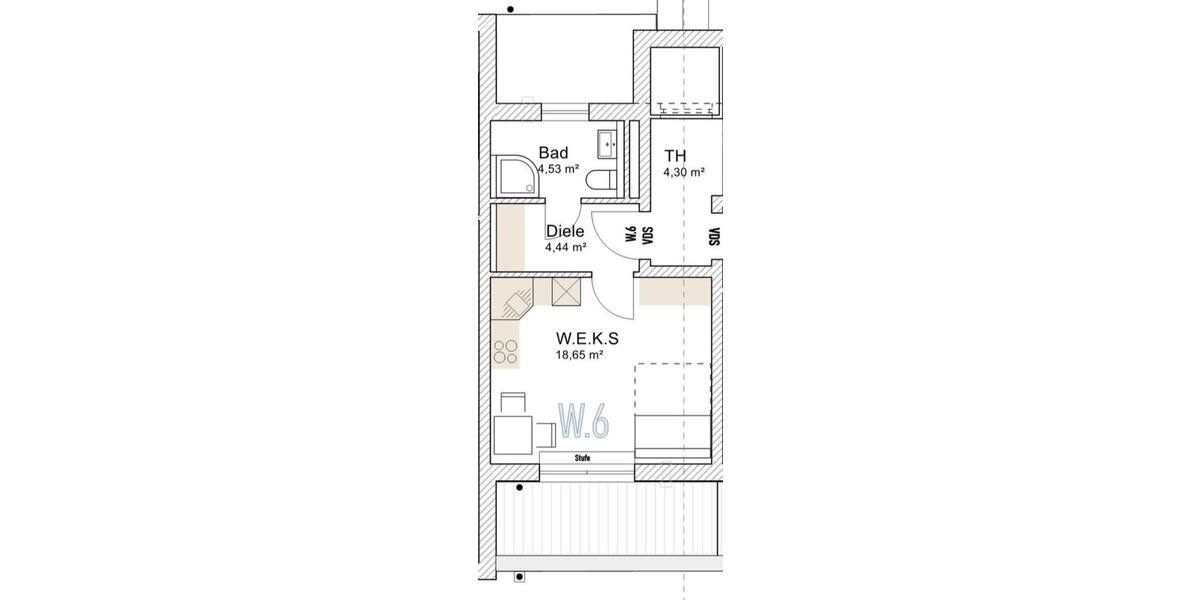 Erdgeschoßwohnung Petershausen - 2 Zimmer, 80 m&sup2;, 1.790&euro; | Angebot:26546227