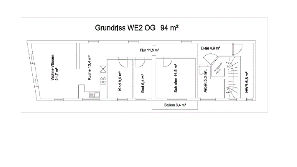 Etagenwohnung Wörth am Rhein - 3.5 Zimmer, 94 m&sup2;, 1.034&euro; | Angebot:24652774