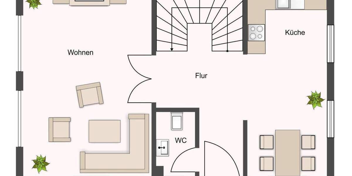 Reihenendhaus Burgdorf - 4 Zimmer, 112 m&sup2;, 1.200&euro; | Angebot:26703185