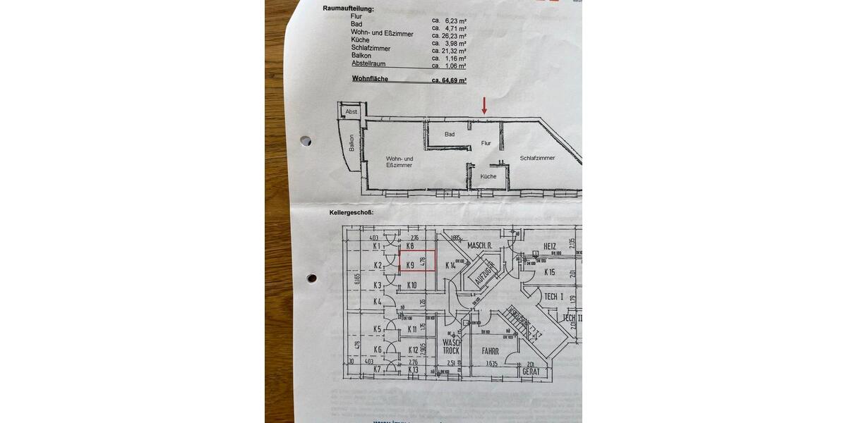 Etagenwohnung Neumünster - 2 Zimmer, 65 m&sup2;, 850&euro; | Angebot:26633859