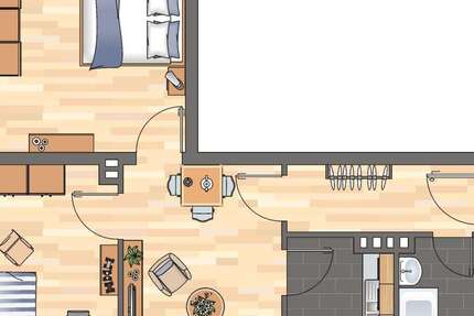 Wohnung Montabaur - 3 Zimmer, 53 m&sup2;, 499&euro; | Angebot:27286345