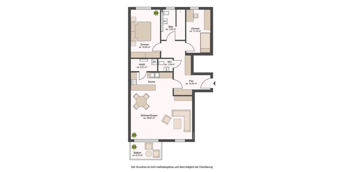 Etagenwohnung Wedel Marienhof - 3 Zimmer, 96 m&sup2;, 1.427&euro; | Angebot:26607675