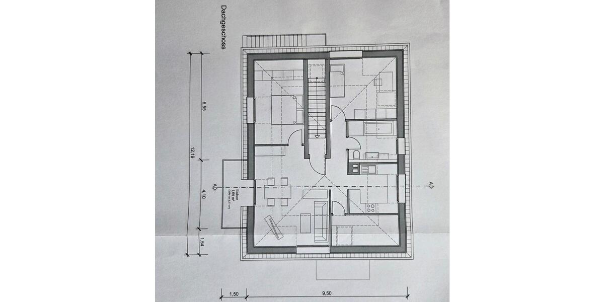 Dachgeschoßwohnung München Feldmoching-Hasenbergl - 4 Zimmer, 80 m&sup2;, 1.700&euro; | Angebot:26335443