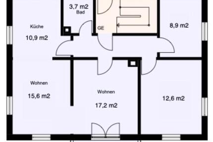 3,5-Zimmerwohnung mit Balkon in Allensbach - 3 Gehminuten zum See 3.5 zimmer
