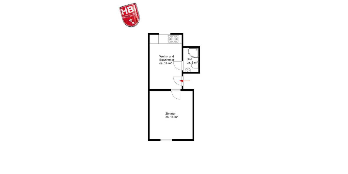 Etagenwohnung Bremen Oslebshausen - 2 Zimmer, 30 m&sup2;, 395&euro; | Angebot:26733285