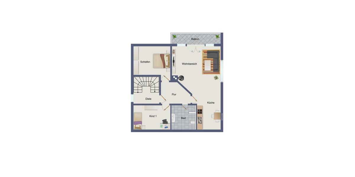 Etagenwohnung Nellingen - 3 Zimmer, 85 m&sup2;, 780&euro; | Angebot:26531398