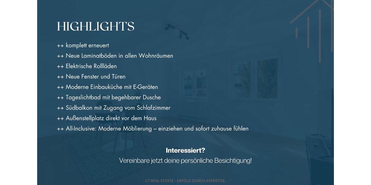 Etagenwohnung Frankfurt am Main Nied - 2 Zimmer, 56 m&sup2;, 1.250&euro; | Angebot:26665470