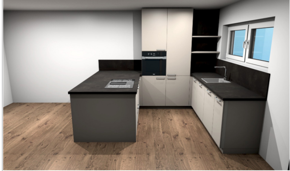 Moderne Dachgeschosswohnung mit Küche: Erstbezug 3 zimmer