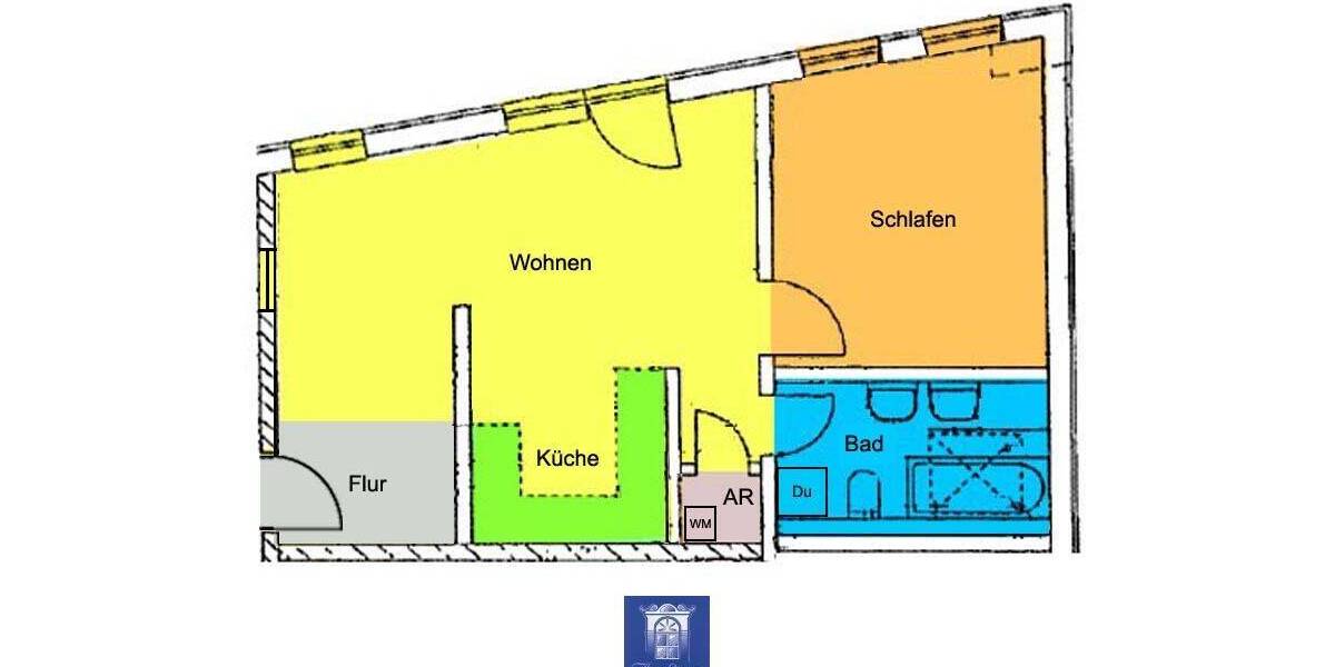 Etagenwohnung Kamenz - 2 Zimmer, 59 m&sup2;, 420&euro; | Angebot:26617440